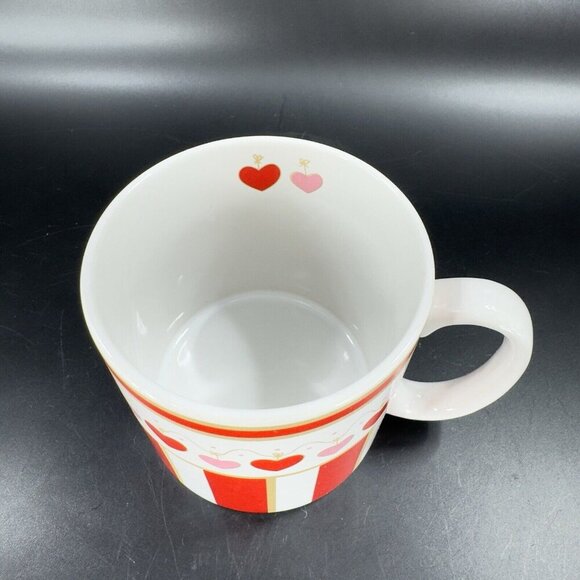 Flowers Inc Balloons Ceramic Coffee Mug Cup Red Pink Hearts Made Korea Vintage - Picture 7 of 12